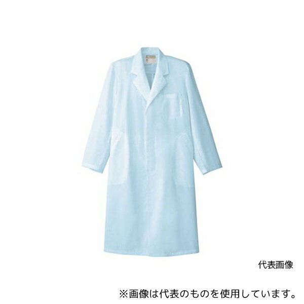 アイトス 861313-007-S メンズ白衣コート サックス S