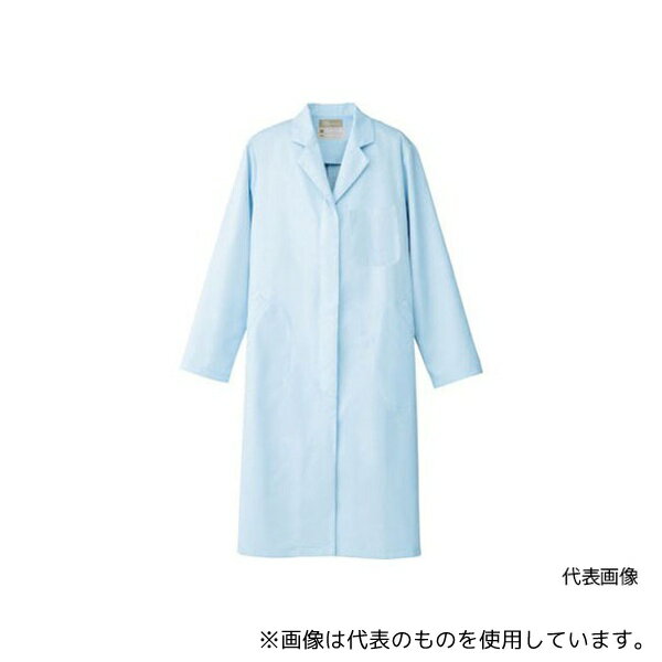 アイトス 861314-007-M レディース白衣コート サックス M