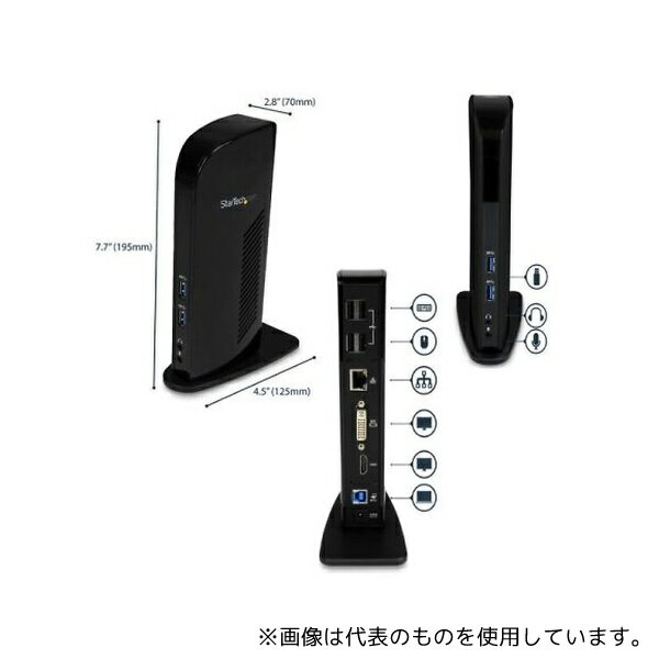StarTech.com USB3SDOCKHD USB3.0接続ドッキングステーション デュアルモニタ対応 HDMI & DVI 6x USBポート
