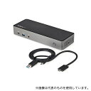 StarTech.com DK31C3HDPD USB-C&USB-A対応ドッキングステーション/3面モニター対応ノートパソコン拡張ドック/85W USB PD/4K60Hz対応HDMI&DiplayPortトリプルモニター/6ポートUSBハブ/ギガビット有線LAN/3.5mmステレオミニ(4極)/USB 3.1 Gen 2 (10Gbps)