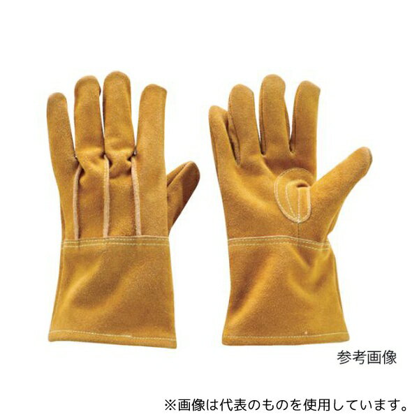 トラスコ中山 WRCG-L はっ水牛床革背縫手袋 フックホール付 L