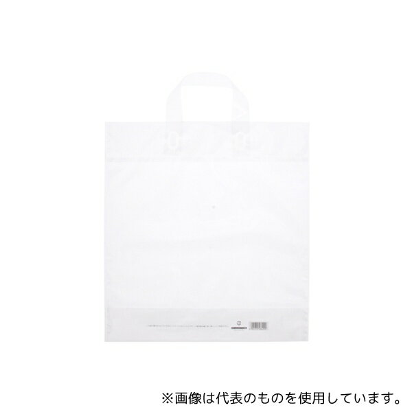 HEIKO 6633431 手提げポリ袋 ポリチャームバッグ M ナチュラル 表記入り 50枚入(3)