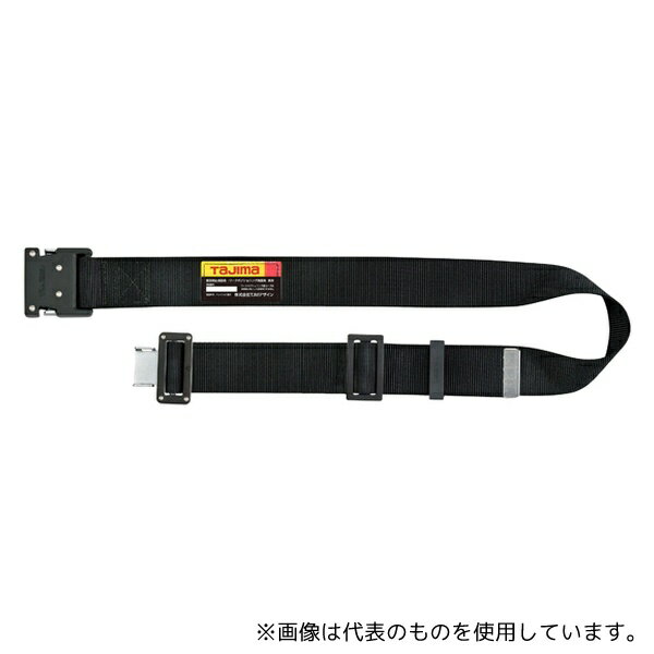 TJMデザイン(タジマツール) BWBL145-BK 胴ベルト アルミワンタッチ黒バックル L 黒