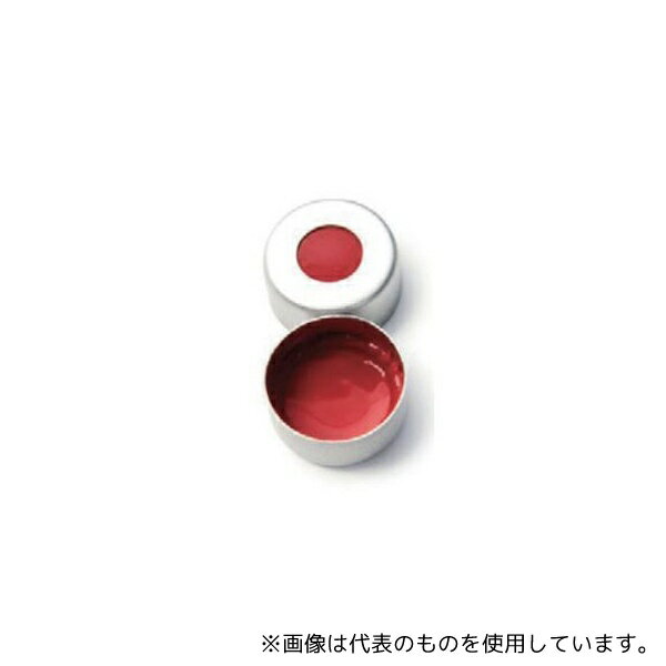 Thermo Fisher Scientific 6PCC11TST セプタム付クリンプキャップ(ND11)1mm 赤/白/銀 100個入