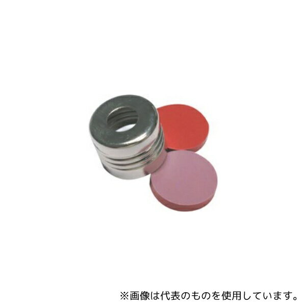 Thermo Fisher Scientific 6PMSC18-STH セプタム付スクリューキャップ(ND18)(〜300℃)3mm 赤/銀 100個入