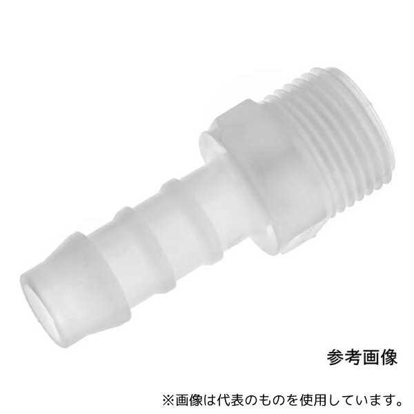 アズワン WHM-1010 TEFEN PVDFタケノコ継手 オスストレート 10mm×R3/8(4)