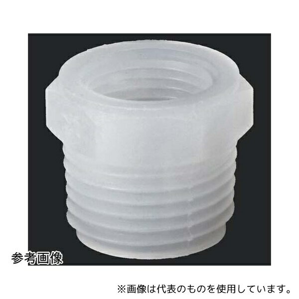 アズワン WRB-1008 TEFEN PVDF ネジ継手 ブッシング R3/8×Rc1/4