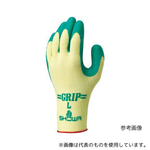 ショーワグローブ NO310-M5P 天然ゴム背抜き手袋 まとめ買い グリップ(ソフトタイプ)5双パック グリーン Mサイズ