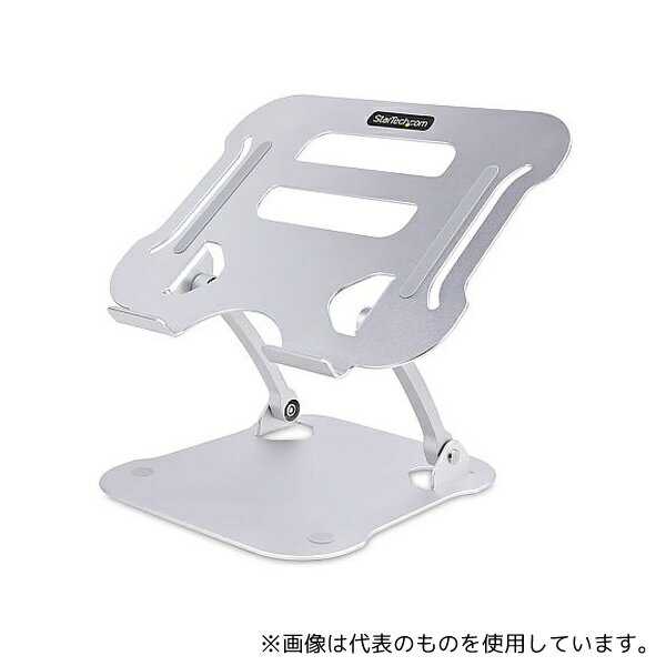 ●StarTech.com ADJ-LAPTOP-RISER ノートパソコンスタンド/アルミ/耐荷重10kg/折りたたみ式/高さ&角度調..