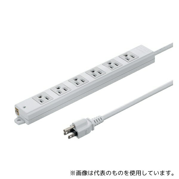 サンワサプライ TAP-KS6N-1 工事物件タップ 6個口 1m