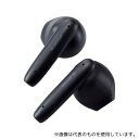 エレコム LBT-TWS17BK Bluetoothイヤホン 完全ワイヤレス AAC対応 低遅延モード セミオープン タッチセンサー ブラック