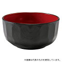 福井クラフト 41000620 A5寸 亀甲丼鉢 黒内朱
