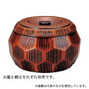 福井クラフト 41000162 はつり亀甲丼 栃塗(内黒)親