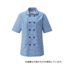 KAZEN 637-21L レディスコックシャツ ブルー LL