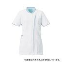 KAZEN 778-21 レディスジャケット半袖 ホワイト×サックス 3L