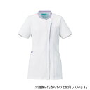 KAZEN 778-24L レディスジャケット半袖 ホワイト×ラベンダー LL