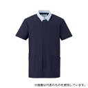 KAZEN 760-48 メンズジャケット半袖 ネイビー×サックス 4L