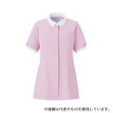 KAZEN 773-43 レディスジャケット半袖 ピンク×ホワイト M