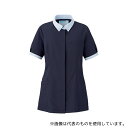 KAZEN 773-48 レディスジャケット半袖 ネイビー×サックス L