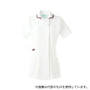KAZEN 980-15 レディスジャケット半袖 ホワイト×プラム 6L