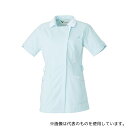 ミドリ安全 VEM243-UE-L 作業服 メディカルウェア ベルデクセル 女性用チュニック VEM243上 サックス×ホワイト Lサイズ