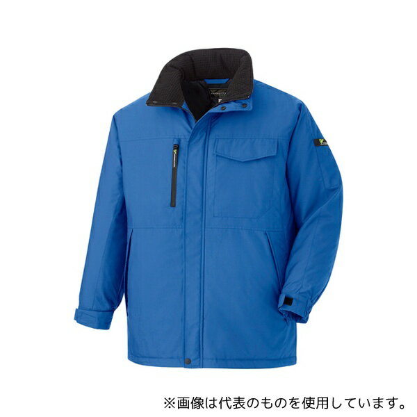 ミドリ安全 VE1063-UE-L 軽量防寒作業服 帯電防止作業服JIS適合 ベルデクセル コート VE1063上 ブルー Lサイズ
