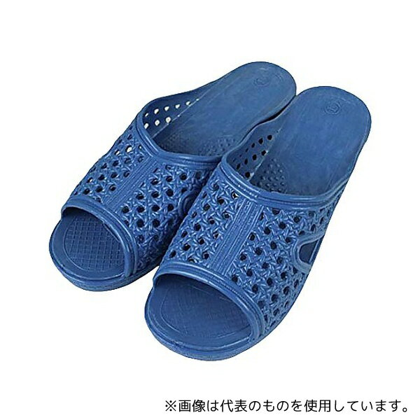 シルクロード 1281960 婦人シャワーサンダル 前あき ブルー T-FTG-3 L