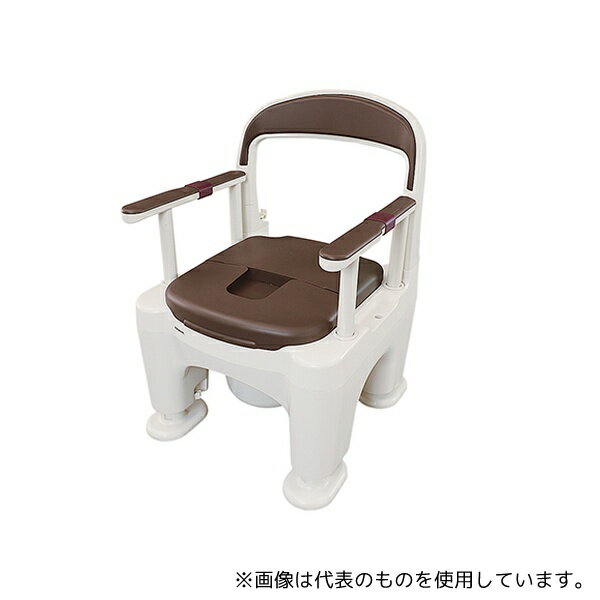 パナソニックエイジフリー PN-L30202B ポータブルトイレ ラフィーネ(座楽) ソフト便座(前後傾斜脚付き) モカブラウン