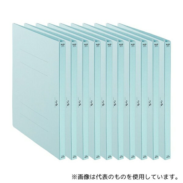 プラス FL-805FF 利用者カルテファイル(フラットファイル) ブルー 1セット(10冊入)