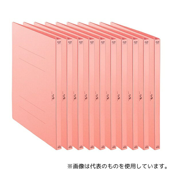 プラス FL-805FF 利用者カルテファイル(フラットファイル) ピンク 1セット(10冊入)