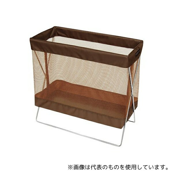 サキ R-350 サイドワゴン・メッシュ ブラウン 430×200×330mm