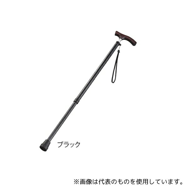 アズワン B060-608D-BK 伸縮杖(スリムネックタイプ) ブラック(男性用)