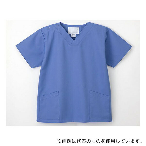 ナガイレーベン NR8602 手術衣(男女兼用上衣) ブルー L