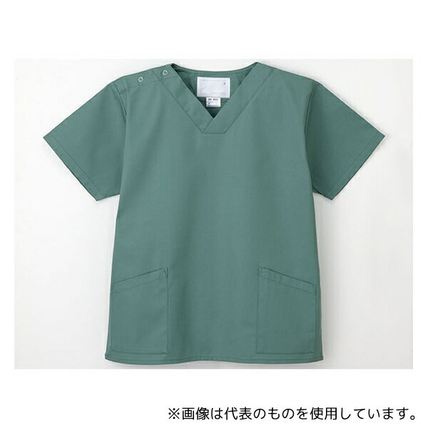 ナガイレーベン NR8602 手術衣 (男女兼用上衣) グリーン LL