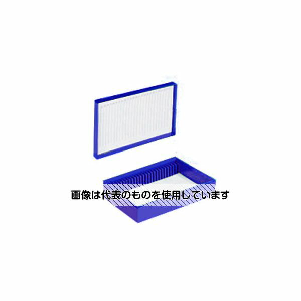 Fisher　Scientific カラースライドボックス 25枚用 青 03-448-6 入数：1個