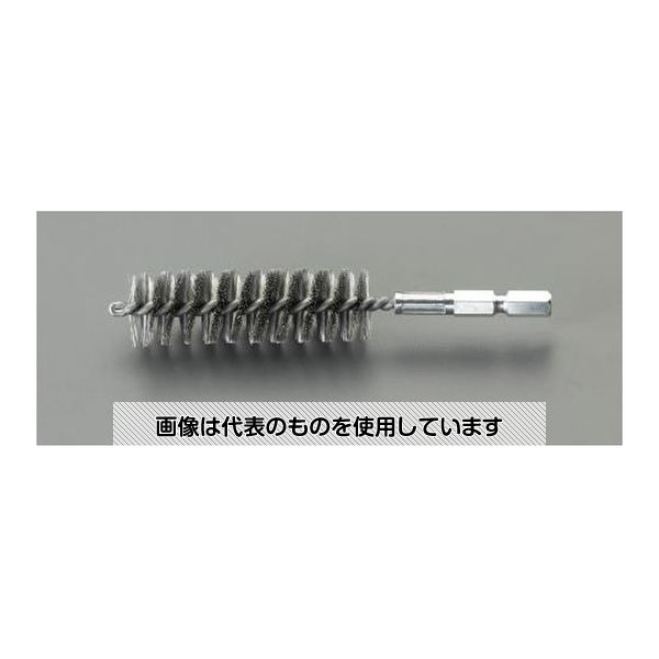 【アズワン AS ONE】汎用科学機器 粉砕機器・ホモジ 粉砕・混合・ふるい関連商品 商品の仕様 ●軸径：1/4"(6.35mm) ●ブラシ長：60mm ●全長：115mm ●最大回転数：1,200rpm ●材質：ステンレス ●ブラシサイズ：外径／25mm、線径／0.15mm ●JANコード：4550061204467 【※ご注意ください】商品は代表の画像を使用しています。