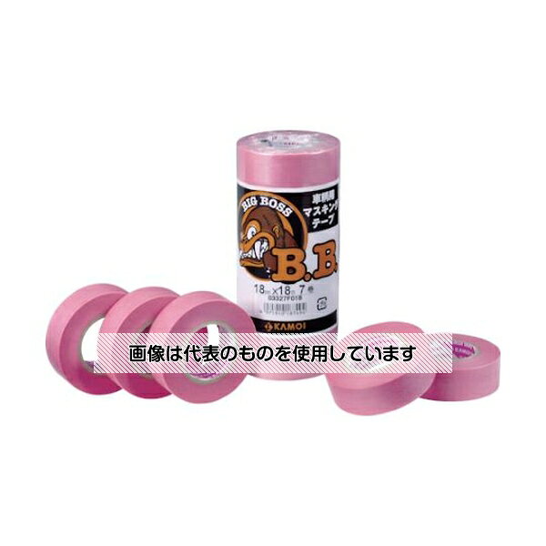 樂天商城 - カモ井加工紙 マスキングテープ車両塗装用 幅18mm×長さ18m ピンク 1パック(7巻入) BIGBOSSJAN-18 入数：1パック(7巻入)