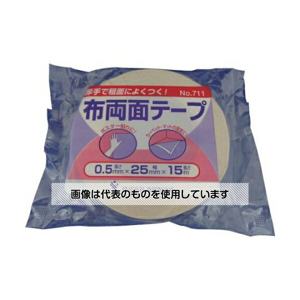 寺岡製作所 布両面テープ NO.711 25mmX25M 711 25X25 入数：1巻