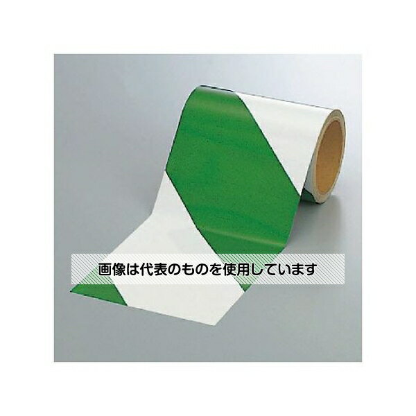 ユニット 反射トラテープ 緑/白 150mm幅×10m 374-16 入数：1巻