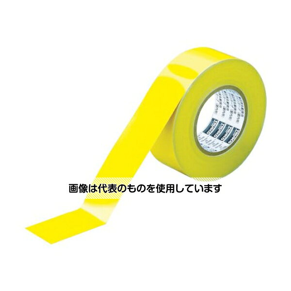 トラスコ中山 ラインテープ ゴミゼロタイプ 幅50mm×長さ50m イエロー TLTS-50EY 入...