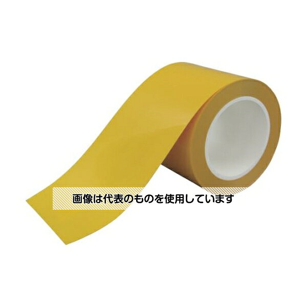 【アズワン AS ONE】汎用器具・消耗品 テープ・ラベル・紙製 テープ、紙製品関連品 ●耐久性に優れ、環境にやさしく、作業性も抜群のラインテープです。 ●クリーンルーム適用です。 ●丈夫なフィルムと強力な粘着剤で破れや剥がれが少なく、取り替え時期には、剥がしやすいテープです。 ●屋内用。 ●倉庫・工場・クリーンルームなどの5Sや安全区分け表示に。 商品の仕様 ●色：黄 ●幅(mm)：100 ●長さ(m)：20 ●厚さ(mm)：0.21 ●プラスチック芯 ●粘着力：6.5N/10mm ●引張強度：92.5N/10mm ●材質／仕上： ●▼基材：ポリエステルフィルム・ポリオレフィンフィルム・剥離フィルム(PET) ●▼粘着剤：ゴム系 ●▼芯管：プラスチック ●注意： ●▼クリーンパックではありません。 ●原産国：日本 ●コード番号：102-6722 ●JANコード：4904140960131 【※ご注意ください】商品は代表の画像を使用しています。
