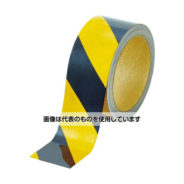 トラスコ中山 再帰反射テープ 45MMX10M 黄/黒 TRFT45-YB 1巻