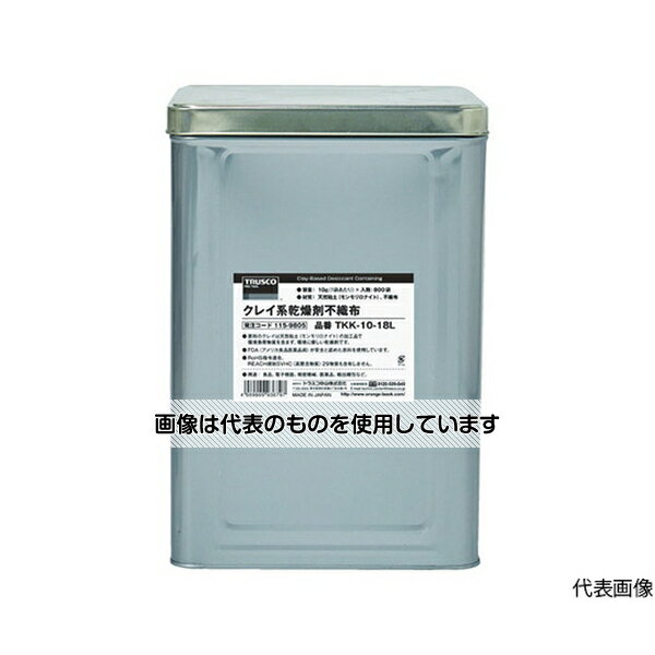 トラスコ中山 クレイ系乾燥剤不織布 300g 30個入 1斗缶 TKK-300-18L 入数：1缶(30個入)