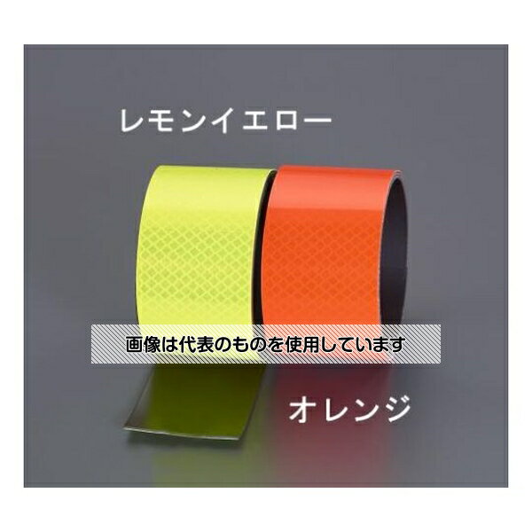 エスコ 100x1000mm 反射マグネットシート(オレンジ) EA983GB-157 入数：1巻