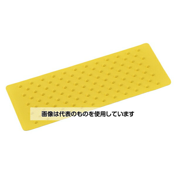 日本緑十字社 滑り止めシート 黄 三段突起タイプ SVG-1540Y 150×400×5mm 合成ゴム製 260124 1枚