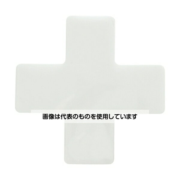 トラスコ中山 耐久フロアサインズX型 Mサイズ 白1枚(1シート) DFSX-W 入数：1枚／袋