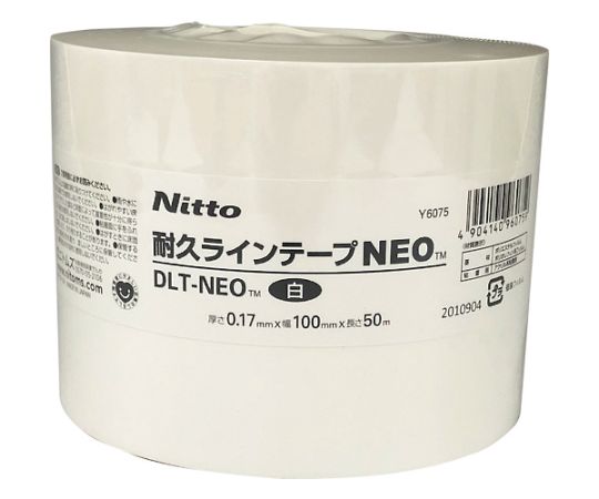 ニトムズ 耐久ラインテープDLT-NEO100x50白 Y6075 入数：1巻 2