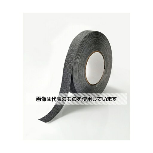 セーフラン安全用品 樹脂(非鉱物粒子)滑り止めテープ 灰 幅25mm×18m 12204 入数:1巻 セーフラン安全用品 樹脂(非鉱物粒子)滑り止めテープ 灰 幅25mm×18m 12204 入数:1巻