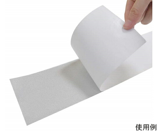 セーフラン安全用品 再帰反射ラインテープ 緑/白 100mm×22m 厚0.16mm 剥離紙有 14348 入数：1巻