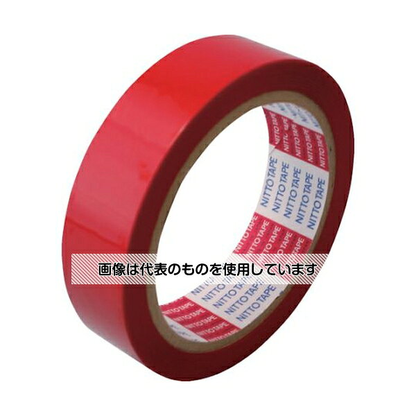 日東電工 電気絶縁用ポリエステル粘着テープ No.31C 基材厚み25μ×30mm×50m 赤 31C-...